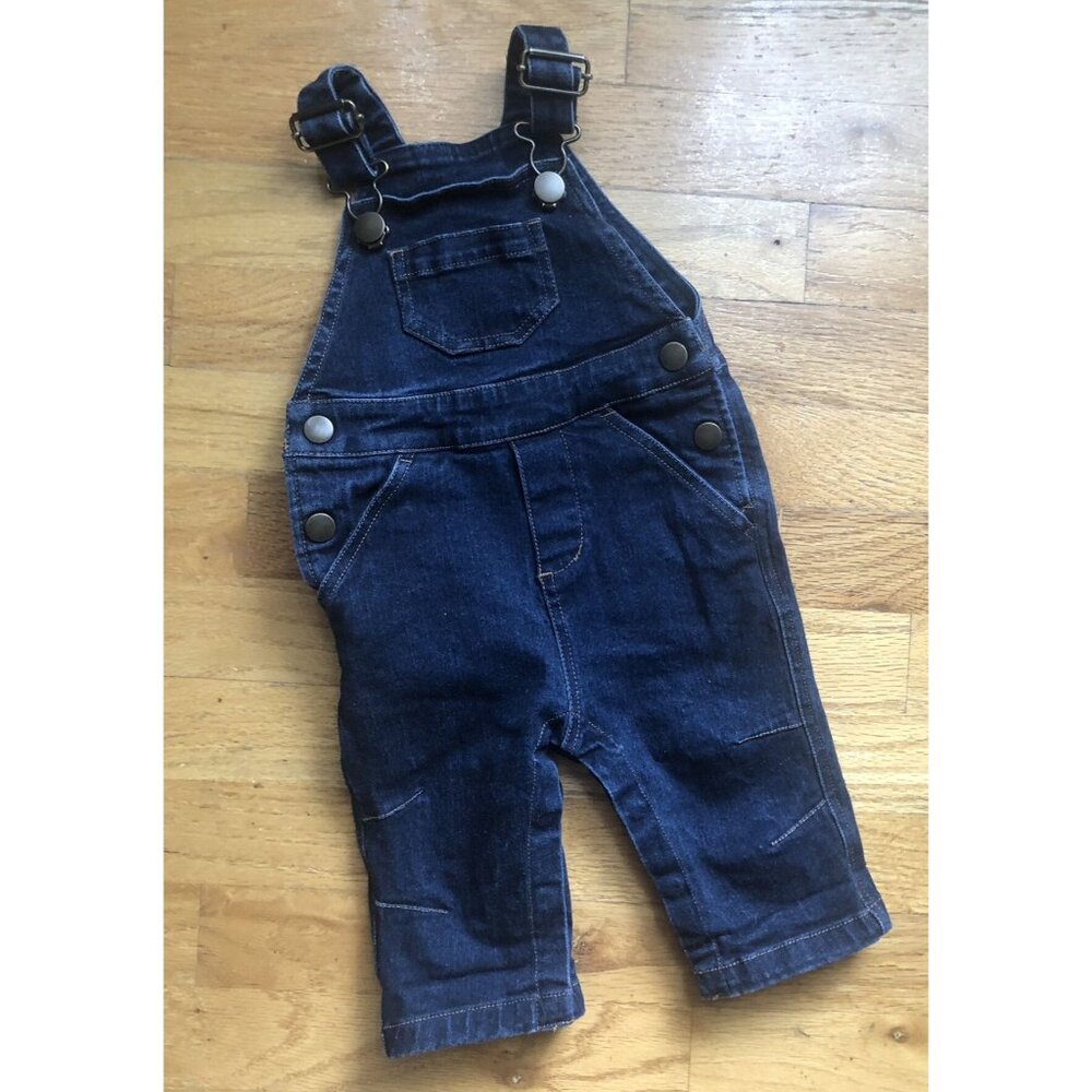 Hanna Andersson Size 60 3-6M Blue Jean Overalls